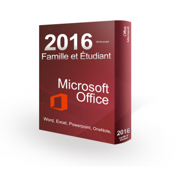 Microsoft Office Famille et Étudiant 2016- (clé de produit)